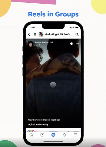 facebook gruplarda reels özelliği